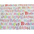 Scapbook Printed Paper, Printed 20cm x 20cm, Happy Birthday Design, Multi Coloured, 1pc