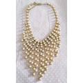 Burtell Necklace, Peach Coloured Necklace With Gold Coloured Findings, Lobster Clasp, 44cm + 8cm Ex