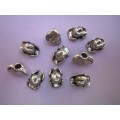 Other beads, Pandora Spacer, Hat, Metal Nickel Colour, 10mm, 2pc
