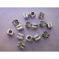 Other beads, Pandora Spacer, Couple, Metal Nickel Colour, 8mm, 2pc