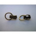 Pendant Bails, Bronze With Ring, 18mm, 2pc