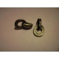 Pendant Bails, Bronze With Extra Ring, 23mm, 1pc