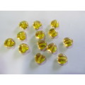 Glass Beads, Czech Beads, Heart, Yellow, 8mm, 10pc