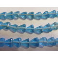 Glass Beads, Indian Beads, Triangle, Turquoise, 11mm, 20pc
