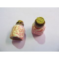 Bottle, Glass, Cork Stopper, Pink, 27mm, 1pc