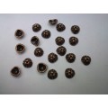 Findings, Beadcaps, Copper, 7mm, ±50pc