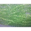 Glass Beads, Bicone, Green, 8mm, ±42pc