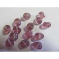 Glass Beads, Indian Beads, Uneven, Grape, 10mm, Size and Shape May Vary, ±14pc