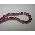 Glass Beads, Round, Light Purple, 8mm, 42pc