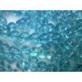 Glass Beads, Round, Blue, 10mm, ±35pc