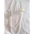 Cristia Necklace,  Clear AB Crystal Beads, 92cm, 1pc