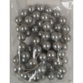 Shell Pearls, Round, Light Grey, 6mm, ±63pc