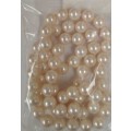 Shell Pearls, Round, Cotton Pearl, 6mm, ±56pc