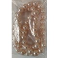 Shell Pearls, Round, Pink, 6mm, ±66pc