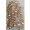 Shell Pearls, Round, Light Rose, 6mm, ±59pc