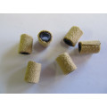 Go Green Beads, Recycled Material, Polypropylene And Textile, Tube, Camel, 12mm X 8mm, 6pc