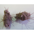 Go Green  Connector Beads, Recycled Material, Polypropylene And Textile and Wire, Purple, ±33mm, 2pc