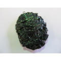 Go Green Pendant, Recycled Material, Polypropylene, Light Weight, Black andGreen, 54 x 39mm.