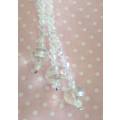 Cristia Necklace, Clear Crystal Beads, Toggle Clasp, 56cm, 1pc