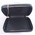 Black Shouder Bag, 1 Meter Gold Colour Shoulder Chain, 190 x 120 x 60mm, See Photos and Listing, 1pc
