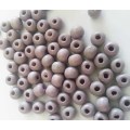 Wooden Beads, Round, Purple, 7mm x 8mm, ±20pc