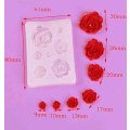 Silicon Moulds, Roses, 8cm x 6,1cm, 1pc