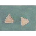 Earrings, Light Yellow, Triangle, Studs, 7mm Diameter, Handmade Resin Product, Unique