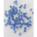 Acrylic Beads, Bicone, Blue, 6mm, ±30pc