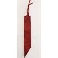 Bookmarks, Red Leather, 16cm, Handmade Leather Product, Unique, 1pc
