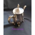 Antique Silver Plated Teapot, Height - 18cm, See Photos For Info, 1 pc
