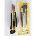 Craft / Cutter Knife, Retractable Blade, Yellow, 17cm, 1pc