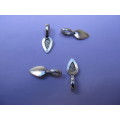 Pendant Bails, Metal, Nickel, (Attach With Glue), 21mm, 4pc