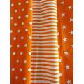 Fabric Squares, Orange, 35x35cm, Cotton Blend For Patchwork/Applique, 3pc