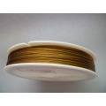 Stringing Material, Tiger Tail, Gold, 0.38mm,  1 Meter, 1pc