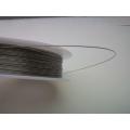 Stringing Material, Tiger Tail, Silver, 0.45mm,  1 Meter, 1pc