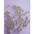 Findings, Spacers, Daisy, Acrylic, Nickel Colour, 7mm, 3,04gr, 50pc