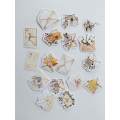 Scrapbooking and Card Making, Stickers, Letter Theme, 5pc / 1 Set, ±35mm