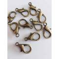 Clasps, Lobster Clasp, Bronze,  21mm, 2pc