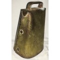 Cow bell, brass, large - 14cm
