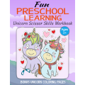 Childrens Unicorn Colouring and Scissor skills Book. Free same day delivery