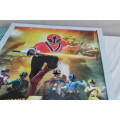 Large Power Rangers Framed Poster