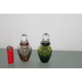 2 Glass perfume Bottles