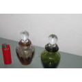 2 Glass perfume Bottles