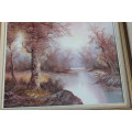 Oil Painting Forest Scene