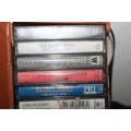 12 Assorted Cassettes in holder