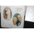 50th Wedding Anniversary Porcelain Frame
