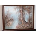 Framed Painting of trees