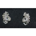 Vintage Marcasite   Clip on earrings