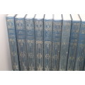 16 Blue Leather-Bound Alistair Maclean Books