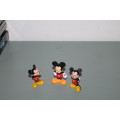 3 Mickey Mouse figures